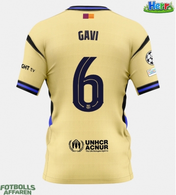 Barcelona Paez Gavi #6 Bortatröja 2025-26 Kortärmad